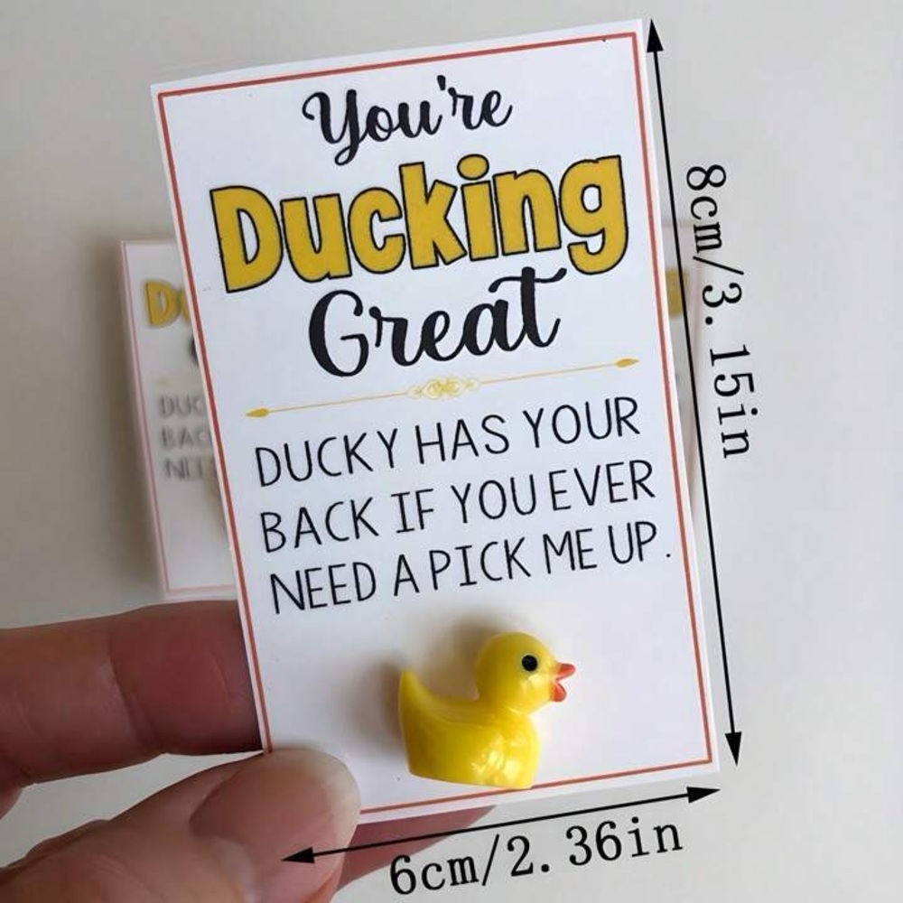 Inspirational Gift, You're Ducking Great Cheer Up Card